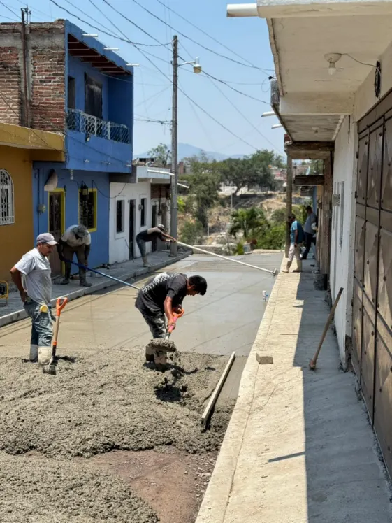 Fotografía de las acciones de Maquinaria en Tuxpan, Jalisco.